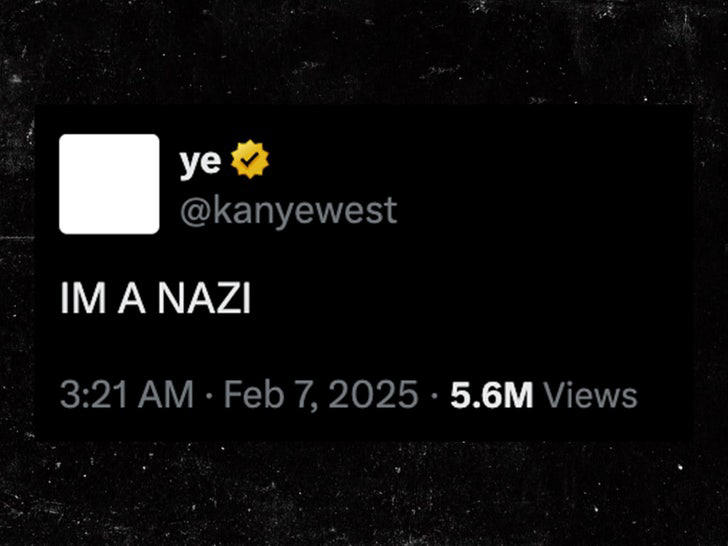 Kanye West Says He's A Nazi And Down With Hitler, Goes After Jewish People